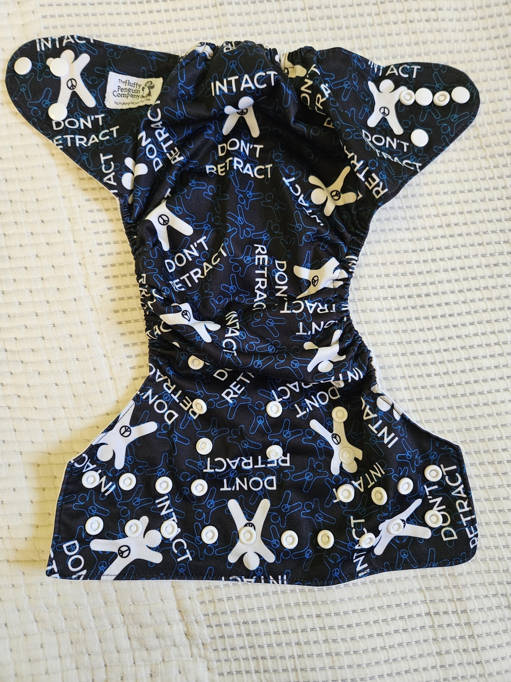Cloth Pocket Diaper - "Intact Don't Retract"